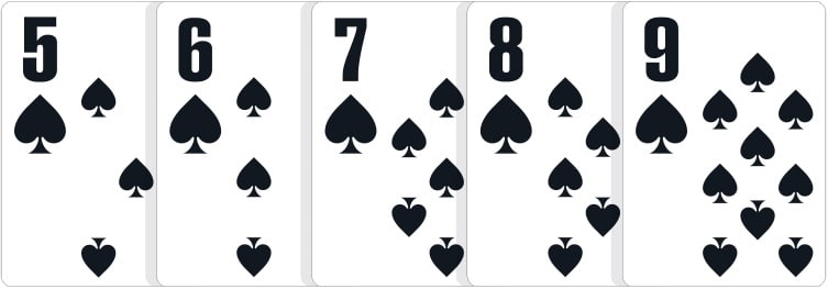 poker hand ranks-straight-flush