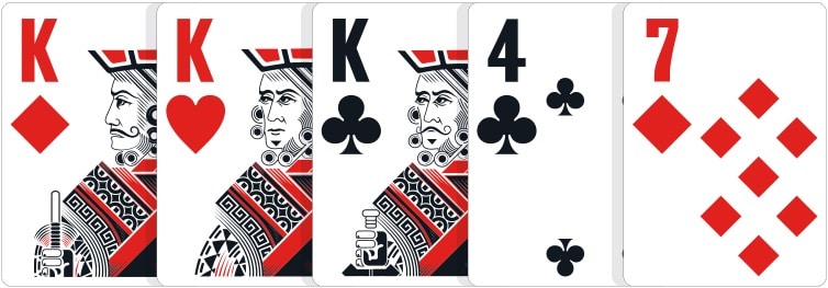 poker hand ranks-three-of-a-kind