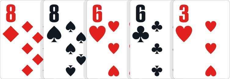 poker hand ranks-two-pair